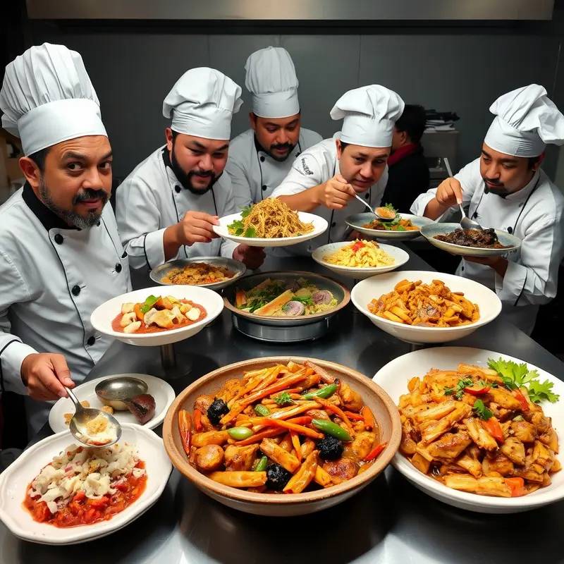 Chefs embracing sustainable practices with locally sourced produce.