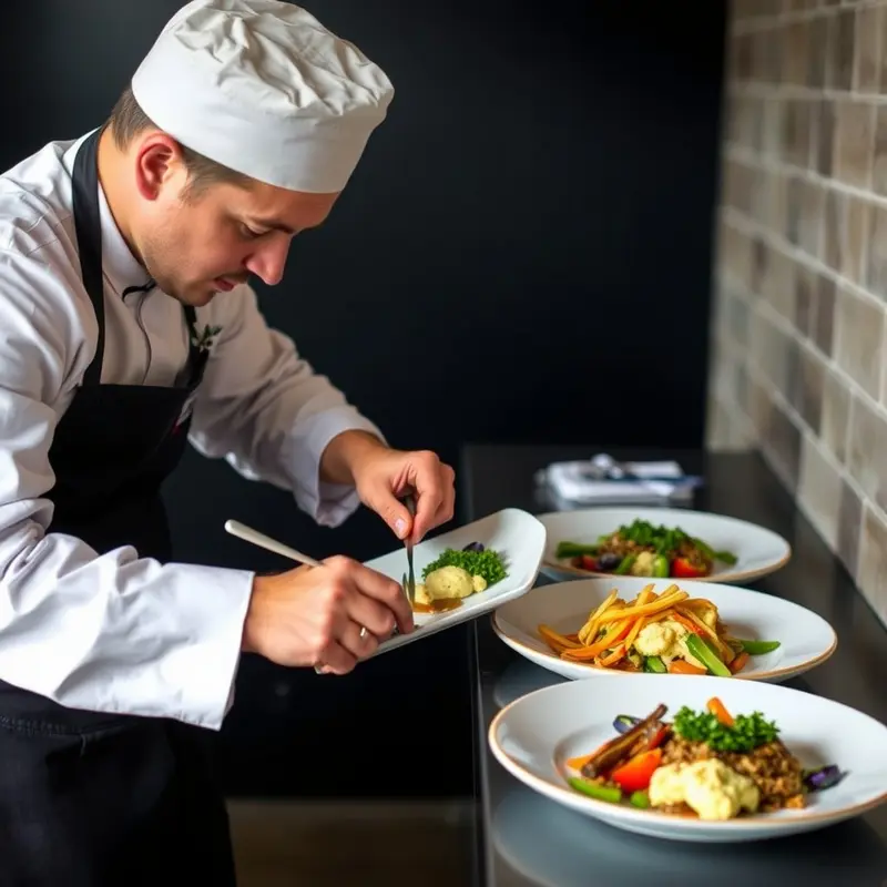 Chefs from diverse backgrounds working together in a vibrant kitchen.